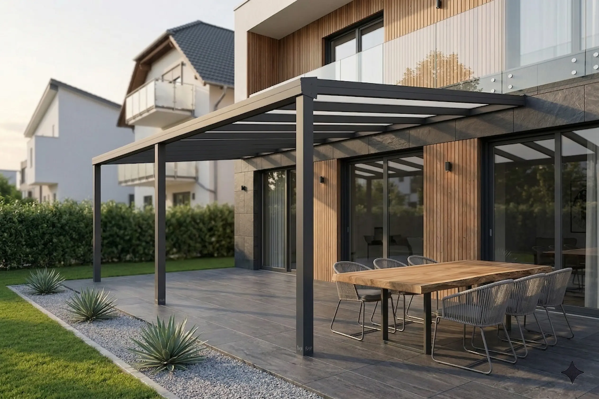 Premium Terrassenüberdachung WertMann